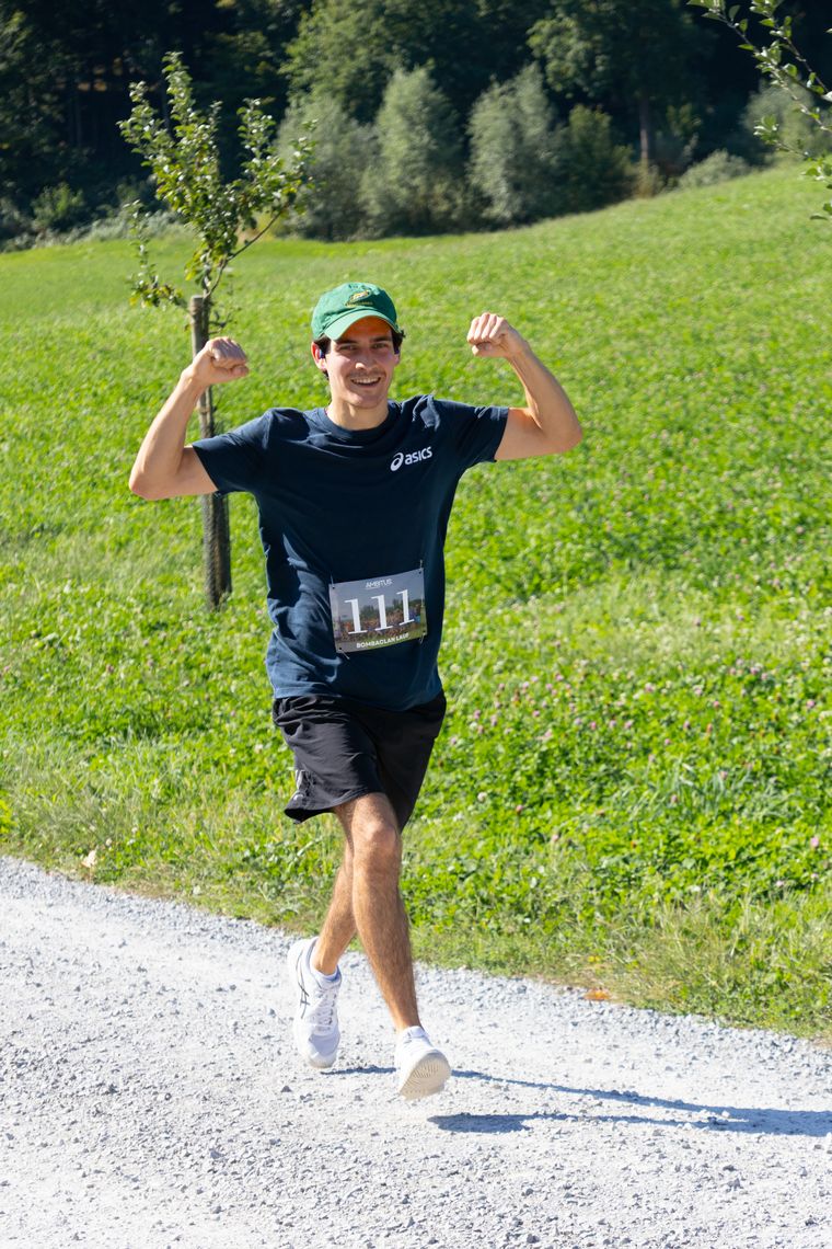 Muskeln zeigen nach dem Lauf